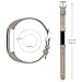 POY Replacement Bands Compatible for Fitbit Alta and Fitbit Alta HR, Genuine Leather Wristbands, Weave Gray