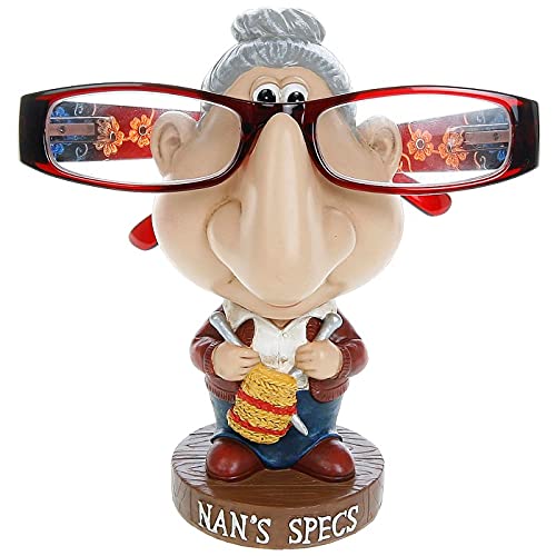 Novelty Comic Specs Glass Holder Dad Grandad Nan Mum Reading Glasses Stand Gift For Parents Gift For Grandparents HTUK® (Comic Nan)
