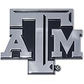 Texas A&M TAMU University Aggies Metal Auto Emblem (Chrome)