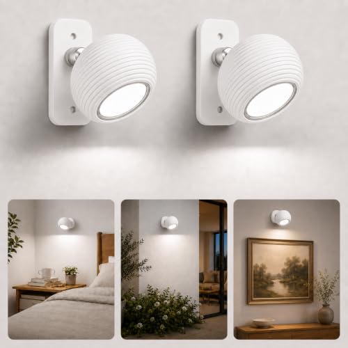 LuminexDesigns Kabellose Akku LED Wandleuchte AURI CX02