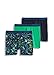 Jockey Men's Underwear Active Microfiber Midway Brief - 3 Pack, True Navy/Leaf Blue & Yellow/Shamrock Green, l