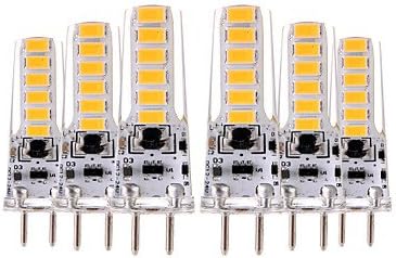 YWXLIGHT® 6pcs 4W 300-400 lm GY6.35 LED Bi-pin Lights T 12 leds SMD 5730 Decorative Warm White Cold White AC 12V DC 12-24V ( Connector : GY6.35 , Light Source Color : Cold White-6-AC/DC 12V )