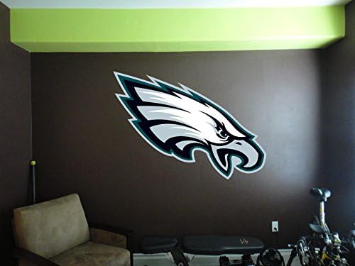 Eagles stickers, NFL logo decal, Eagles NFL decal, Philadelphia Eagles large decal, Eagles decal, Eagles sticker, Eagles decor, Eagles wall decal, Philadelphia Eagles logo decal pf75 (5" x 7")