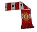 Manchester United Woven Bar Scarf Reversible Red- White 2015-2016