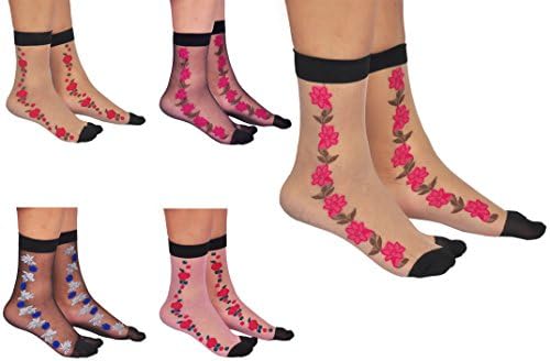 Golazo Womens Ankle Length Ultra Thin Transparent Thumb Socks Pack