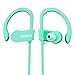 Wireless Bluetooth Headphones, Wireless Sports Earphones with Mic, Stereo Earbuds with Bass, Noise Cancelling Headsets, Portable Waterproof Running Earphones 8 Hour Battery for Men Women, Mint-green