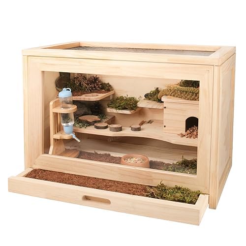 Photo inspiration: Fresh Look at Wooden Hamster Cage And Hideout For Small Animal Syrian Hamster