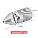 Walfront Pressure Sewer Cleaning Pipe Drain Jetter Nozzle, 3/8 BSP Male Thread Stainless Steel SS304(#1)