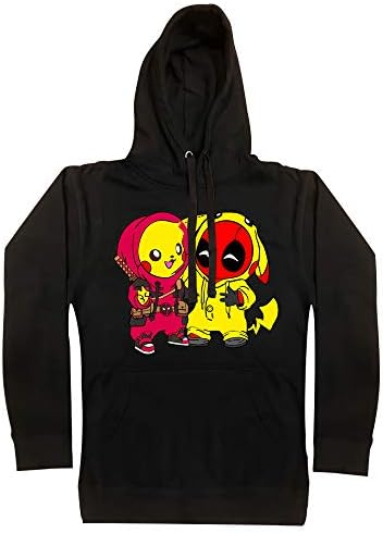 Inspire by Pikachu Deadpool Cute Funny Humor Graphic Tee Hoodies Hooded Custom Design S-L