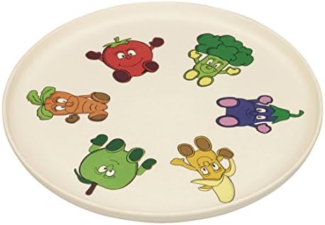 Bamboo Round Tray - Fruit/Veg Circular Design - Goodness Gang Dinnerware - 29cm/11'