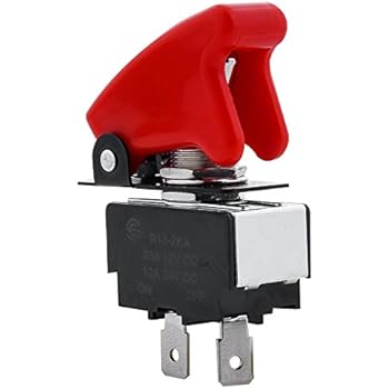 Pilot Automotive PL-SW26 Performance Toggle Switch with Red Safety Cover