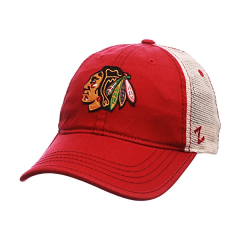 NHL Chicago Blackhawks Men's Summertime Hat, Adjustable, Red