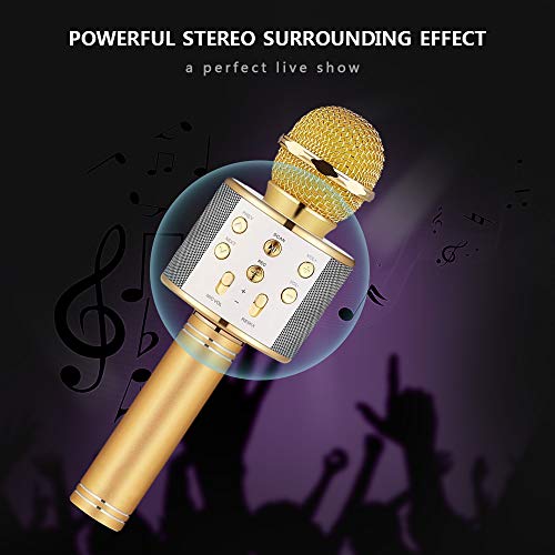 image for LET'S GO! Bluetooth Microphone for Kids Girls，DIMY Tosing Wireless K