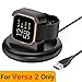 QIBOX Charger Stand Compatible with Fitbit Versa 2 (Not for Versa/Versa Lite), Anti-Slip Charging Stand Dock Replacement USB Charger Cable 4.3Ft Cord Accessories Cradle Holder for Versa 2 Smartwatch