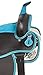 AceRugs Beautiful Western Pleasure Trail Barrel Racing Show Horse Saddle Free TACK Set PAD Silver Crystals (Blue, 15)