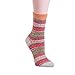 YOMORES Women Socks 5 Pack Vintage Style Cotton Knitting Wool Warm Winter Fall Crew Socks (C1) Stripe Multi One Size