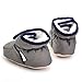 Enteer Infant Snow Boots Premium Soft Sole Anti-Slip Warm Winter Prewalker Toddler Boots (13-18months, dark grey)