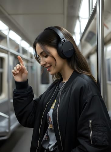 Aiwa AW-ANC2040 Audífonos Inalámbricos Bluetooth 5.2 con Cancelación Activa de Ruido (ANC), Autonomía de 40 Horas, Control Táctil, Diseño Plegable, Driver de 40mm, Carga Rápida y Micrófono Integrado