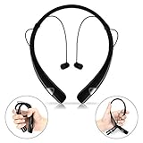 GULUDED Bluetooth Headphones Sports Neckband Headset Retractable Earbuds Wireless Sweatproof Bluetooth 4.1CSR Stereo Earphones with Noise Cancelling Mic for sports and Gym