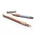 Creoly Rose Gold and White Cute Rollerball Pen Gift Set for Women - Aesthetic Writing Pen Set with Black Ink, by Elmina