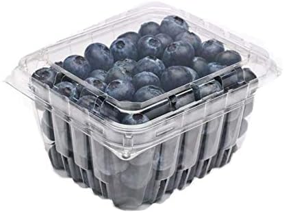 Amazon Com Katgely Vented Pint Plastic Berry Containers For Grape Tomatoes Blueberries Pack Of 50 Kitchen Dining