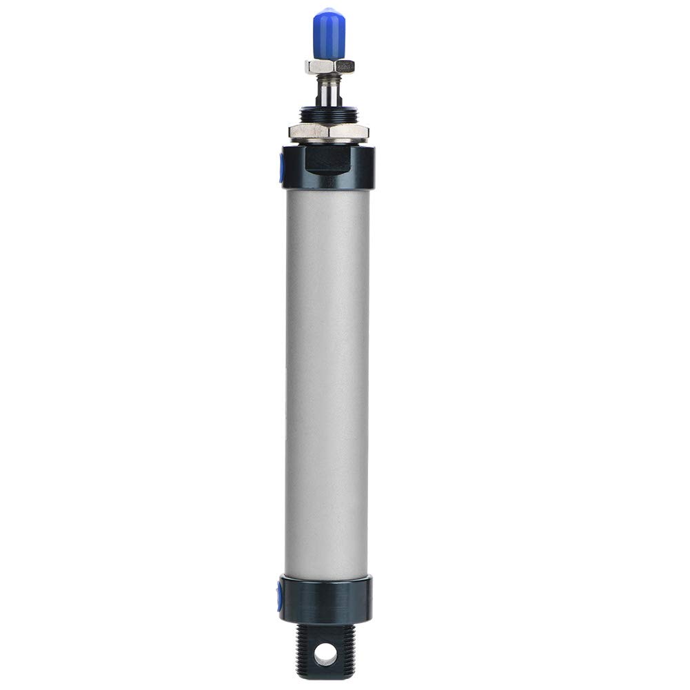 TOPINCN Air Cylinder Stroke Single Rod Mini Pneumatic Gas Lift Cylinder Double Acting Aluminum Alloy Replacement 25Mm Bore 100Mm