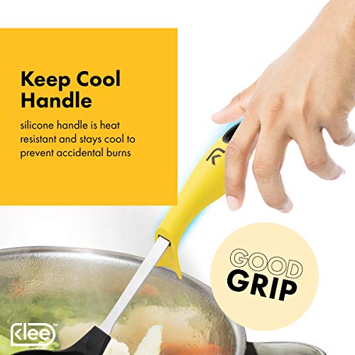 Klee 6-Piece Colorful Nylon Kitchen Utensil Set with Stand