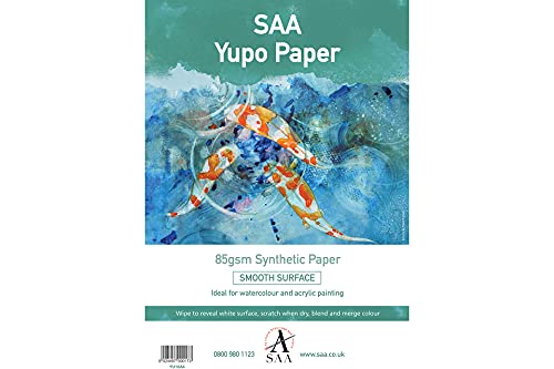 Yupo Painting Paper 10 x Loose Sheets A4 296 x 210mm 85gsm