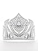 Little Adventures Ice Princess Silver Crown & Glove Set for Girls - One-Size (3+ Yrs)