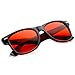 zeroUV - Rare Color Tinted Lens Classic Horn Rimmed Sunglasses