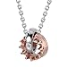 Urban Jewelry Crown His & Hers Couple Royal Ring Pendant Love Necklace Valentine Set, 19 & 21