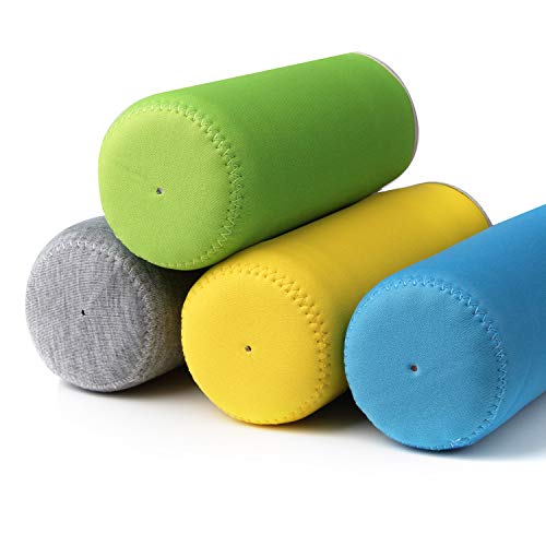 HRLORKC 10 Pack Neoprene Water Bottle Sleeve 12 oz - 18 oz Bottle Cozy Insulated Glass Water Bottle Cover (Multi-Color)