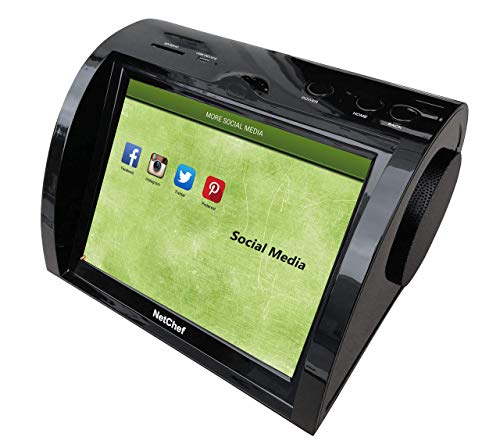 Internet Radio with Hi-Fi Speakers, 8” HD Touch Panel, Audio Book, 15K+ Radio Stations, Streaming Videos, Movies, Music, Auto Wi-Fi, Social Media, Recipes, More Features & Functions