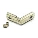 L Shape 90 Degree Hidden Inside Corner Bracket for T Slot 20mm Aluminum Extrusion Pack of 25
