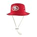 NFL San Francisco 49ers '47 Kirby Bucket Hat with Chin Strap, One Size Fits Most, Red