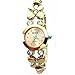 Women Girl Chic Fashion Daisies Flower Golden Bracelet Wrist Watch