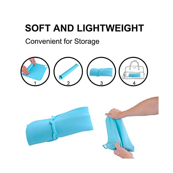 Silicone-Placemats-for-Kids-BabyDishwasher-Safe-Table-MatsToddlers-Portable-Food-Mat-Travel-Set-of-2-Gary-Blue Silicone Placemats for Kids Baby,Dishwasher Safe Table Mats,Toddlers Portable Food Mat Travel Set of 2 (Gary-Blue)