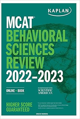 Mcat Behavioral Sciences Review 2022-2023 Review