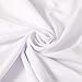 Peomeise 50pcs Stretch Spandex Chair Cover for Wedding Party Dining Banquet Event (White, 50)