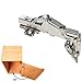 Gobrico Concealed Kitchen Cabinet Door Hinges 165 Degree Soft Closing Frameless Mounting Full Overlay--2 Pieces(1Pair)
