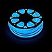 DELight Flexible 50ft Blue LED Neon Rope Light 1200pcs bulbs Christmas Decor Holiday Party Decoration Lighting