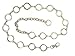 Ladies Metal Circle Chain Belt, Silver | 42