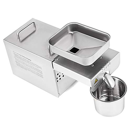 Happybuy Oil Press Machine Commercial Grade Home Automatic Oil Press Machine 304 Stainless Steel Oil Expeller Extractor with 3 Uses for Peanut Nuts Seed (Auto Oil Press) - Thumbnail 4