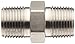 Brennan 5404-04-04-SS Stainless Steel Pipe Fitting, Hex Nipple, 1/4
