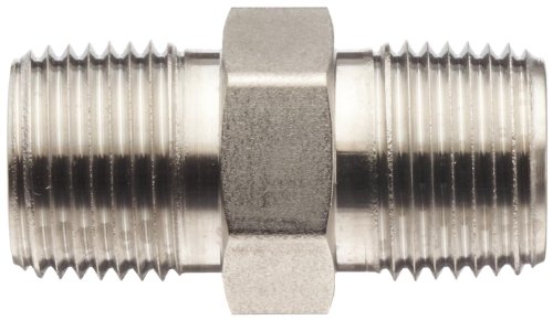 Brennan 5404-12-12-SS Stainless Steel Pipe Fitting, Hex Nipple, 3/4" NPT Male