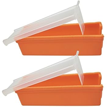 2 Sets Silicone Butter Slicer Cutter Container Keeper with Lid for Storage Measure Butter to Make Bread, Cakes, Cookies