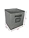 Sodynee Foldable Cloth Storage Cube Basket Bins Organizer Containers Drawers, 6 Pack, Dark Grey/Grey