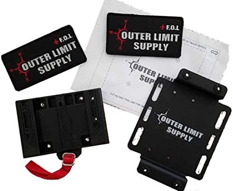 Outer Limit Supply - Aluminum Quick Release Mounting System - For 4 Wheel Drive Vehicles - Compatible with OLS First Aid Kits