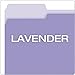 Pendaflex Two-Tone Color File Folders, Letter Size, 1/3 Cut, Lavender, 100 Per box (152 1/3 LAV)