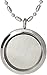 DR Memory Locket Pendant Necklace - I Love You to The Moon and Back - with Birthstone, Heart Charm and Half Moon (Heart)